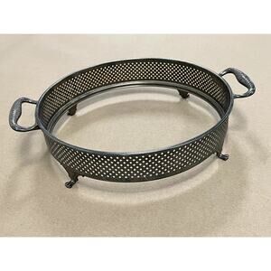 Vintage Casserole Dish/Chafing‎ Dish/Plate Holder, Italy